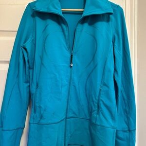 lululemon athletica Teal scuba jacket. Full zip, great condition. Size 12.